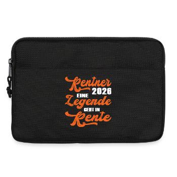 Orange Retro Typography 2028 Pensioner 2026 - Laptop bag 13" - black - Front