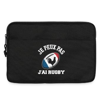 Je Peux Pas J'ai Rugby - Sacoche pour ordinateur portable 13 pouces - noir - Devant