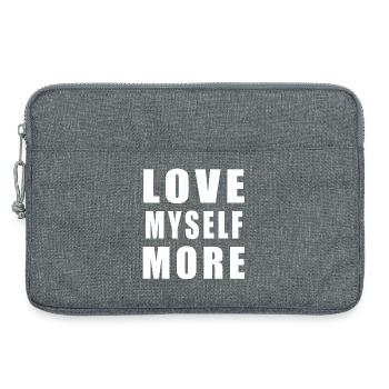 Love Myself More - Laptoptasche 13" - Grau meliert - Vorne
