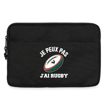 Je Peux Pas J'ai Rugby - Sacoche pour ordinateur portable 13 pouces - noir - Devant