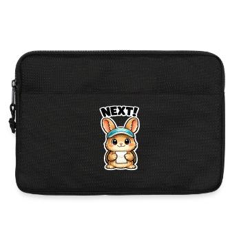 Next Hase Notiz Sticker - Laptoptasche 13" - Schwarz - Vorne