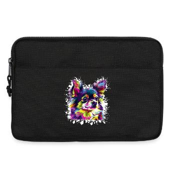 Hund Chihuahua Portrait - Laptoptasche 13" - Schwarz - Vorne