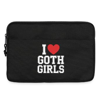 I Heart Goth Girls - Laptop bag 13" - black - Front