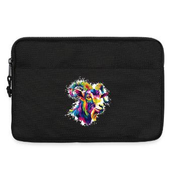 Colorful ram head - Laptop bag 13" - black - Front