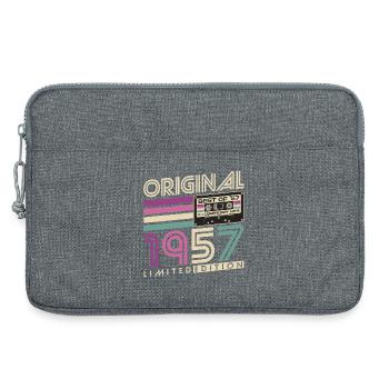 Original 1957 Jahrgang Retro Geburtstag Geschenk - Laptoptasche 13" - Grau meliert - Vorne
