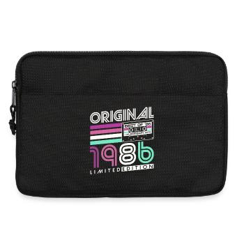 40th Birthday Retro Gift 1986 Vintage - Laptop bag 13" - black - Front
