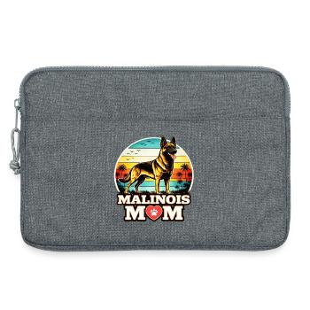 Maman malinoise - Sacoche pour ordinateur portable 13 pouces - gris chiné - Devant