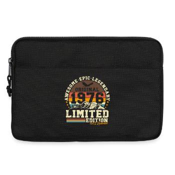 50. Geburtstag Geschenk 1976 Jahrgang Retro - Laptoptasche 13" - Schwarz - Vorne