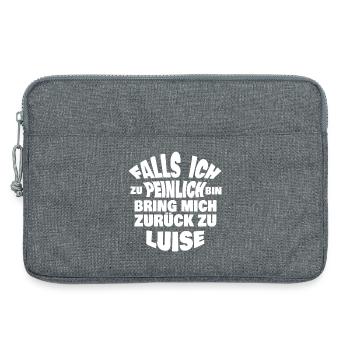 Luise en enterrement de vie de garçon - Sacoche pour ordinateur portable 13 pouces - gris chiné - Devant