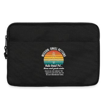Mission: Uncle Rescue – Gift T-Shirt - Laptop bag 13" - black - Front