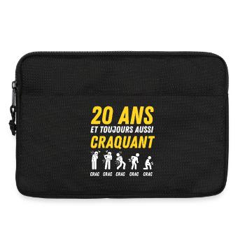 20 Jahre Jubiläums-Humor - Laptoptasche 13" - Schwarz - Vorne