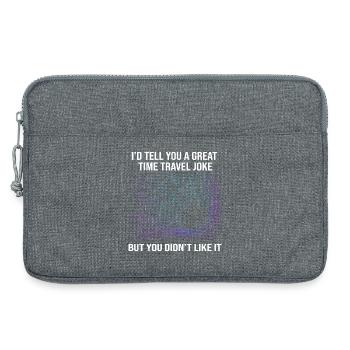 Time travel - Laptop bag 13" - heather grey - Front