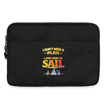 Je n’ai pas besoin de plan, j’ai juste besoin de naviguer - Sacoche pour ordinateur portable 13 pouces - noir - Devant
