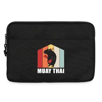 Muay thai kickboxer kickboxing Thai boxing - Laptop bag 13" - black - Front