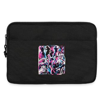 90s Retro Party - Laptop bag 13" - black - Front