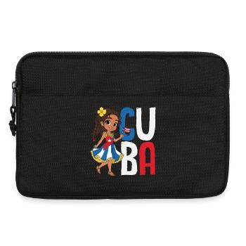 Cuba Pride & Home - Design du drapeau de Cuba - Sacoche pour ordinateur portable 13 pouces - noir - Devant