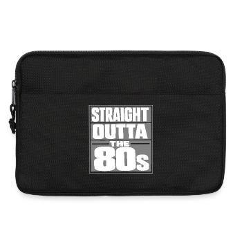 Straight Outta The 80s - Laptop bag 13" - black - Front