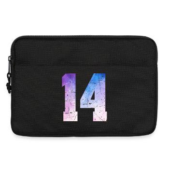 Ausgabe 14 – 14. Jubiläumsgeschenk - Laptoptasche 13" - Schwarz - Vorne