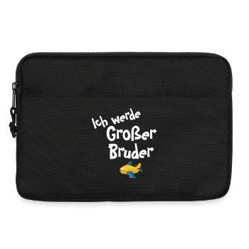 Ich werde Großer Bruder Flugzeug - Laptoptasche 13" - Schwarz - Vorne