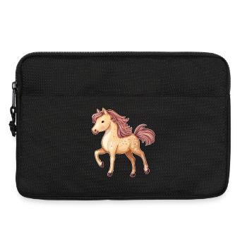 Niedliches Pferd - Laptoptasche 13" - Schwarz - Vorne