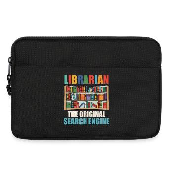 Bibliothekar, Buchlesung, Bibliothek, Büchersüchtige Lektüre, - Laptoptasche 13" - Schwarz - Vorne