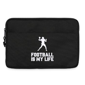Football Is My Life Silhouette - Laptop bag 13" - black - Front