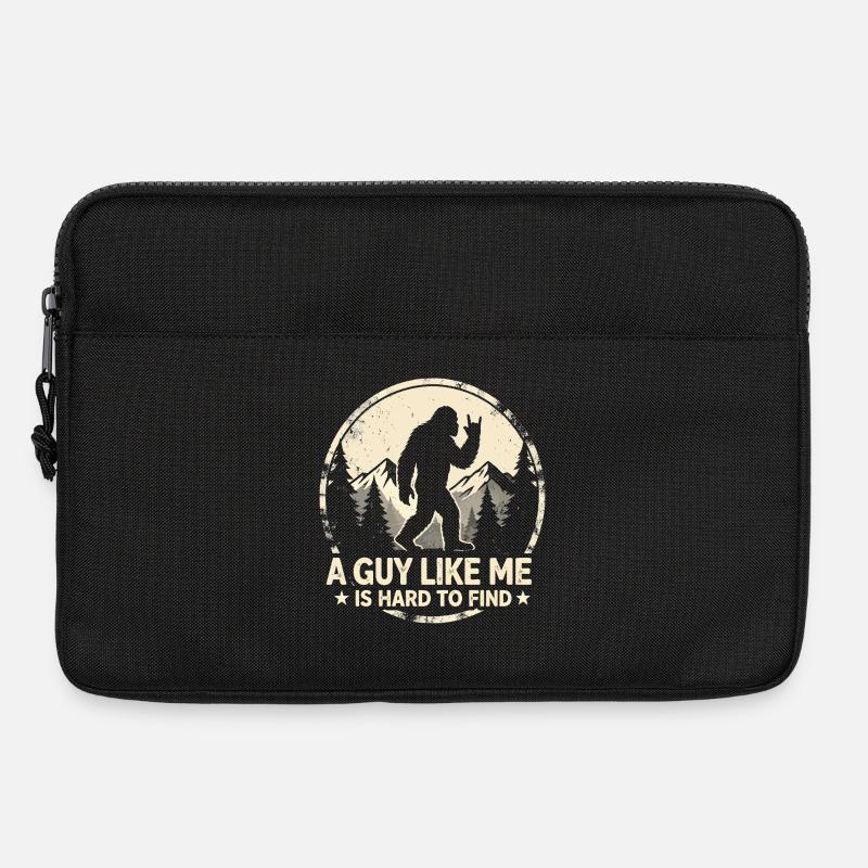 Bigfoot Design – Ein Typ wie ich ist ein Unikat - Laptoptasche 13" - Schwarz