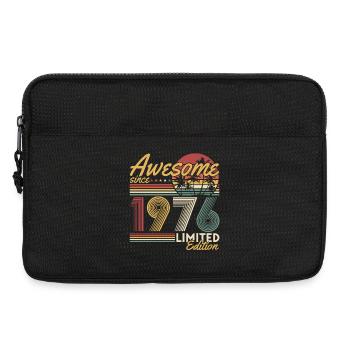 Vintage 1976 Jahrgang Geburtstag Retro Geschenk - Laptoptasche 13" - Schwarz - Vorne