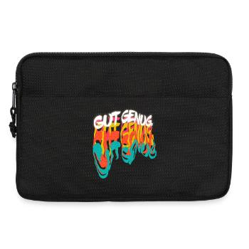 Buntes Graffiti Statement - Laptoptasche 13" - Schwarz - Vorne