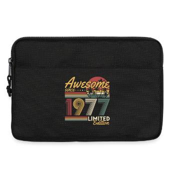 1977 Vintage Vintage Birthday Gift Retro - Laptop bag 13" - black - Front