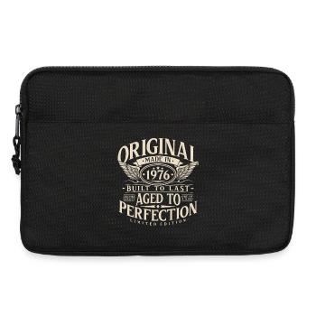 1976 Jahrgang Geburtstag Vintage Retro Geschenk - Laptoptasche 13" - Schwarz - Vorne