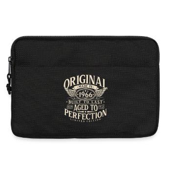 1966 Jahrgang geboren Vintage Geburtstag Geschenk - Laptoptasche 13" - Schwarz - Vorne