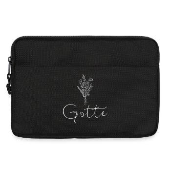 Gotte Design - Geschenk für Patentanten/Gotti - Laptoptasche 13" - Schwarz - Vorne