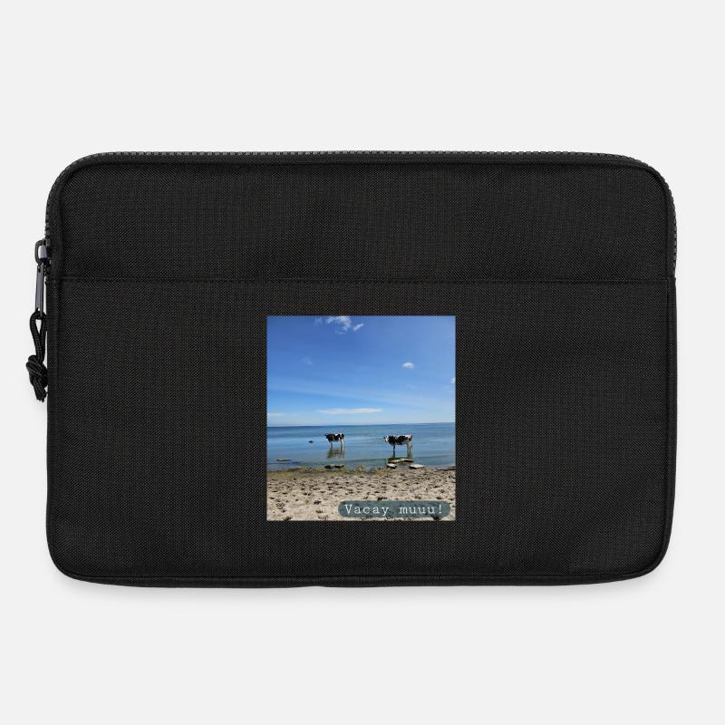Vacation, muuu - Laptoptasche 13" - Schwarz