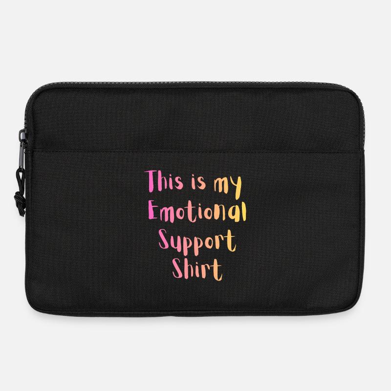Emotional Support Shirt - Laptoptasche 13" - Schwarz
