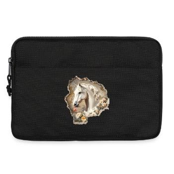 Pferd Vintage - Laptoptasche 13" - Schwarz - Vorne