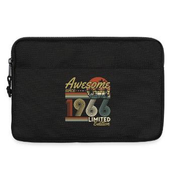 1966 Jahrgang Geburtstag Vintage Retro Geschenk - Laptoptasche 13" - Schwarz - Vorne