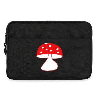 Red fly agaric mushrooms - Laptop bag 13" - black - Front