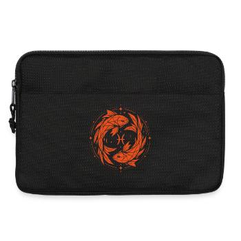 Fische Symbol – Sanft & Modern - Laptoptasche 13" - Schwarz - Vorne