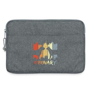 Veterinary Vintage Look - Laptop bag 13" - heather grey - Front