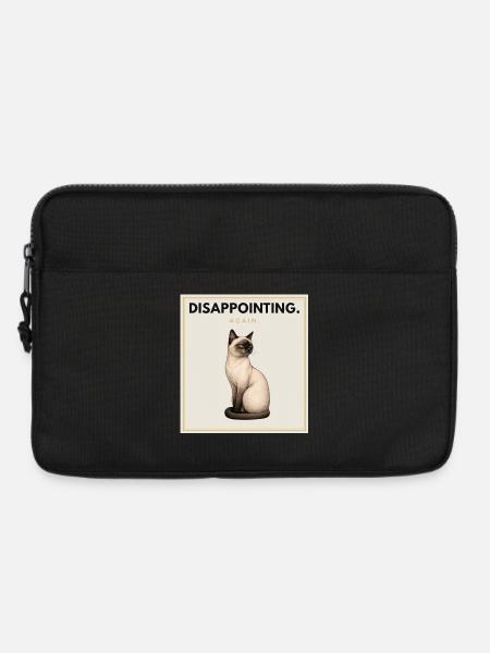 DISAPPOINTING Sarcastic Cat Design - Laptoptasche 13" - Schwarz
