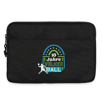 Völkerball Jubiläum 10 Jahre Trainer Spieler Jubi - Laptoptasche 13" - Schwarz - Vorne