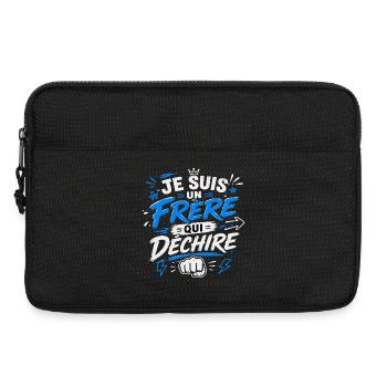 Je suis un Frère qui déchire - Sacoche pour ordinateur portable 13 pouces - noir - Devant