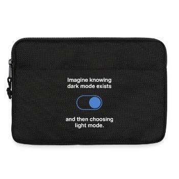 Le mode sombre existe Programmeur IT Nerd Coder Office - Sacoche pour ordinateur portable 13 pouces - noir - Devant