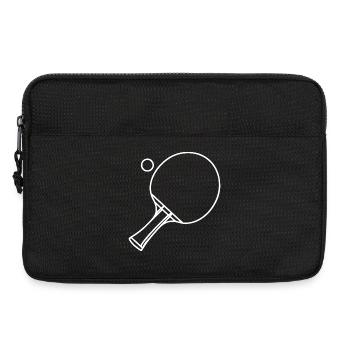 Tirage au tennis de table - Sacoche pour ordinateur portable 13 pouces - noir - Devant