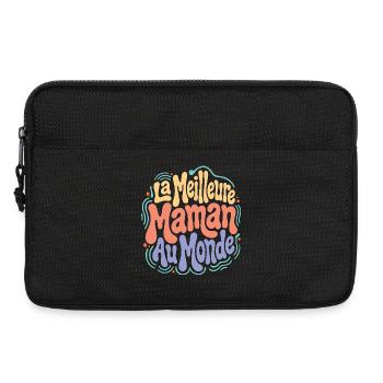 Meilleure Maman au Monde – Douceur Joyeuse - Sacoche pour ordinateur portable 13 pouces - noir - Devant