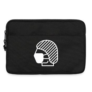 Filet à cheveux et masque facial, médecin, infirmière - Sacoche pour ordinateur portable 13 pouces - noir - Devant