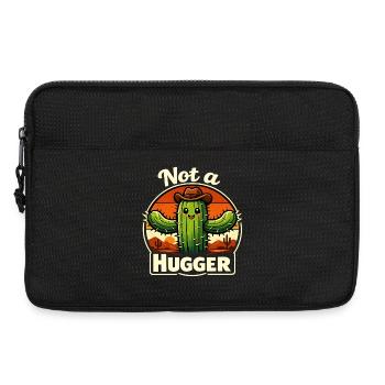 Kaktus mit Cowboyhut: Nicht umarmen - Laptoptasche 13" - Schwarz - Vorne