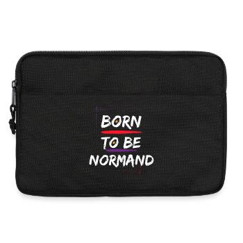 Born To Be Normand lustiges Geschenk-T-Shirt - Laptoptasche 13" - Schwarz - Vorne