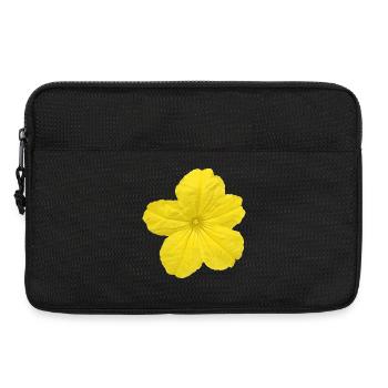Cucumber flower - Laptop bag 13" - black - Front